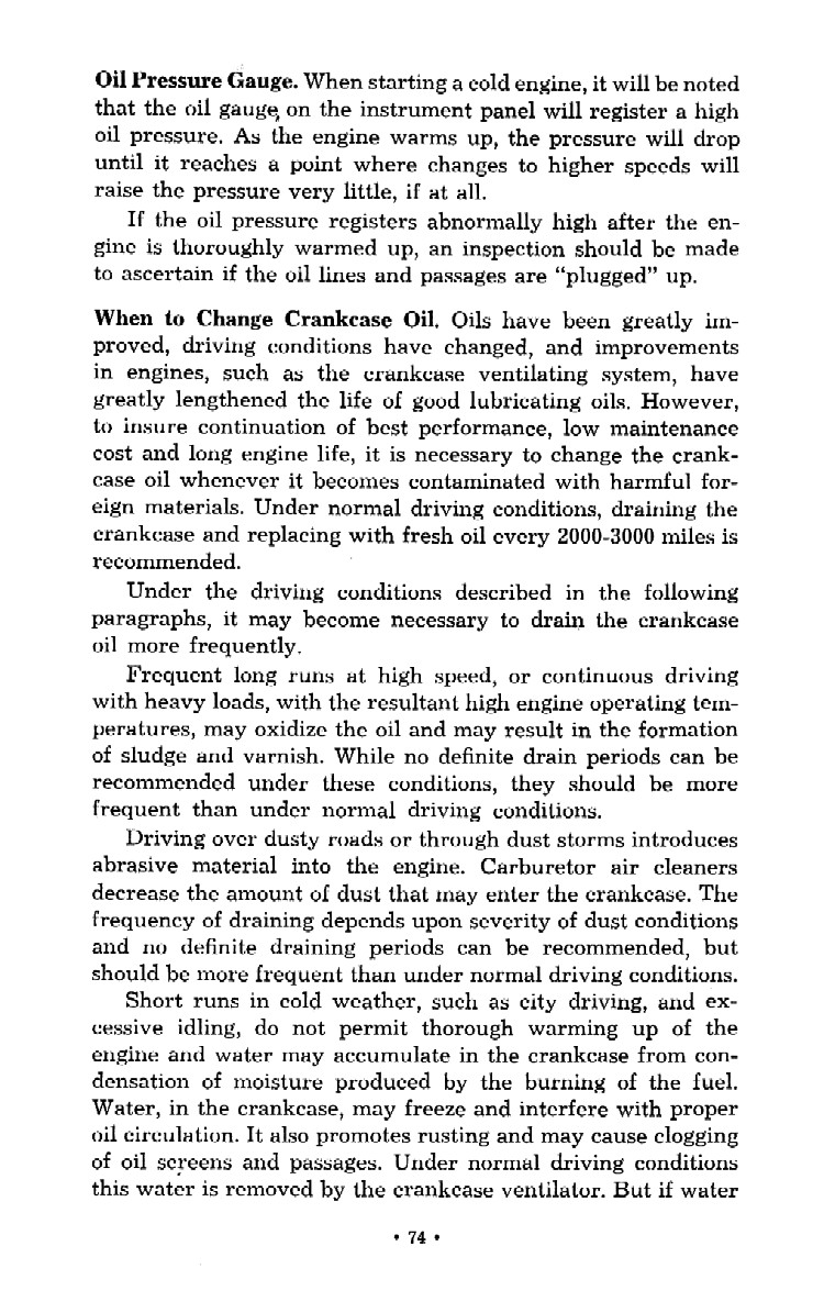 1952 Chevrolet Trucks Operators Manual Page 73